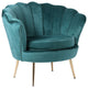 Shell Barrel Chair, Green