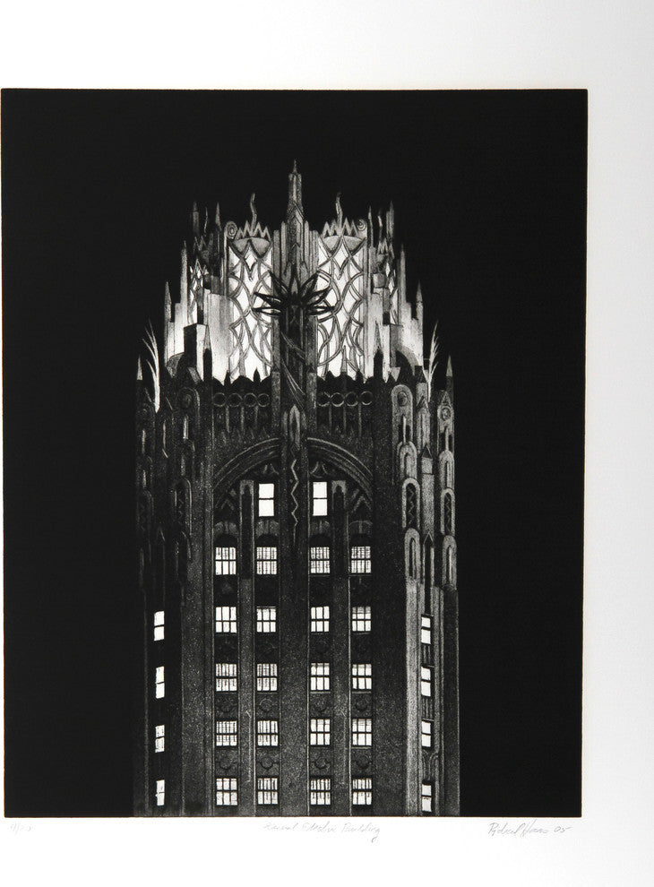 Richard Haas "General Electric Building" Etching