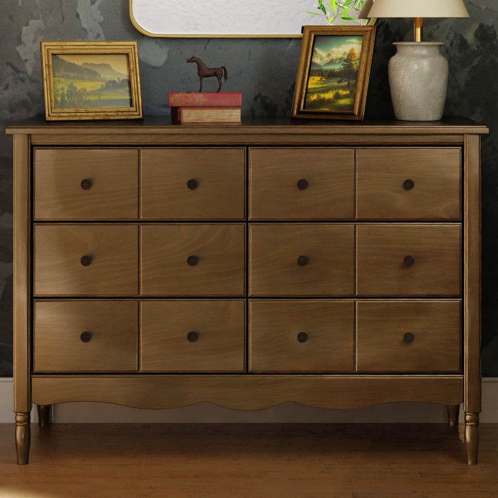 Liberty 6-Drawer Assembled Dresser, Natural Walnut