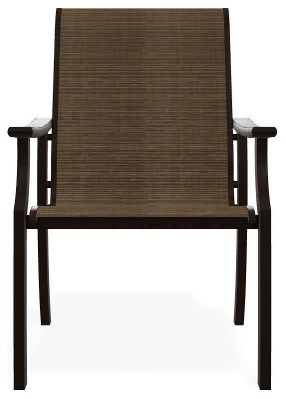 St. Catherine Sling Outdoor Armchair, Bark/Kona