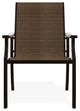 St. Catherine Sling Outdoor Armchair, Bark/Kona