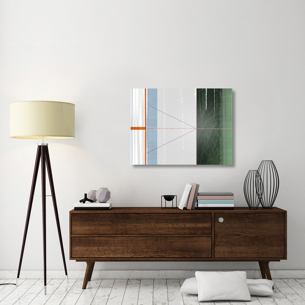 "Abstract Orange And Green" Fine Art Print