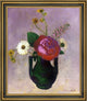 Odilon Redon Rose and Daisy Framed Premium Canvas Print, 16"x20"