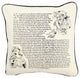 Monogrammed Pillow Love Story With Insert 16", Cardinal Thread, Arial Font, Y