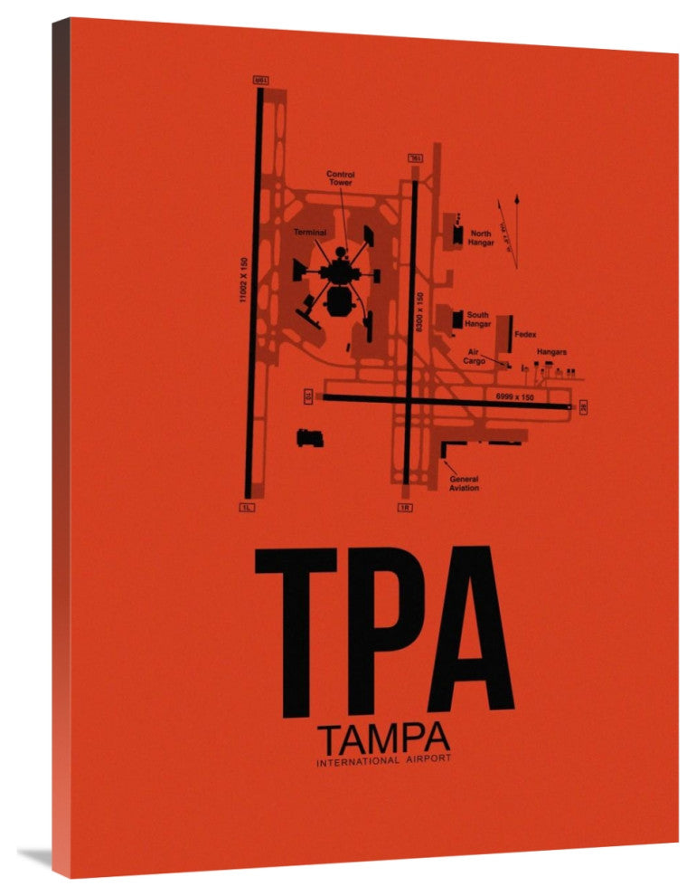 "TPA Tampa Airport Orange" Fine Art Print