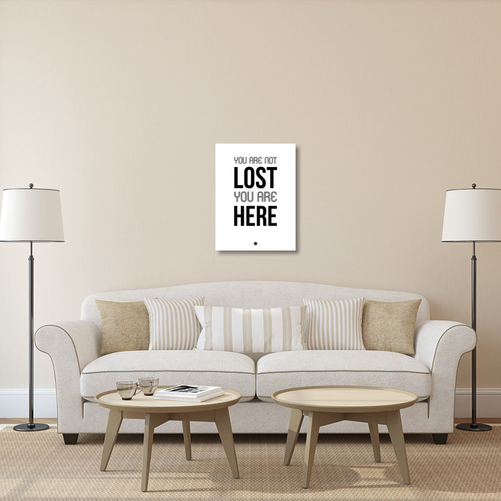 "You Are Not Lost Poster White" Fine Art Print