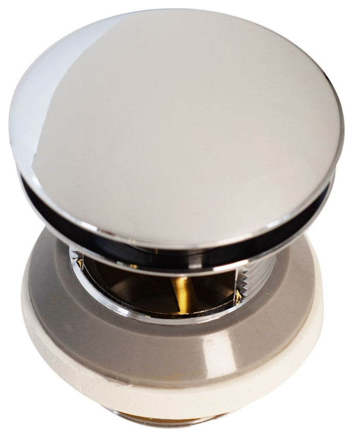 Tip Toe Integrated Overflow Bath Drain In Oil Rubbed Bronze, Polished Chrome