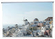 "Mykonos" Artwork, 6' Shade, Fabric, Left