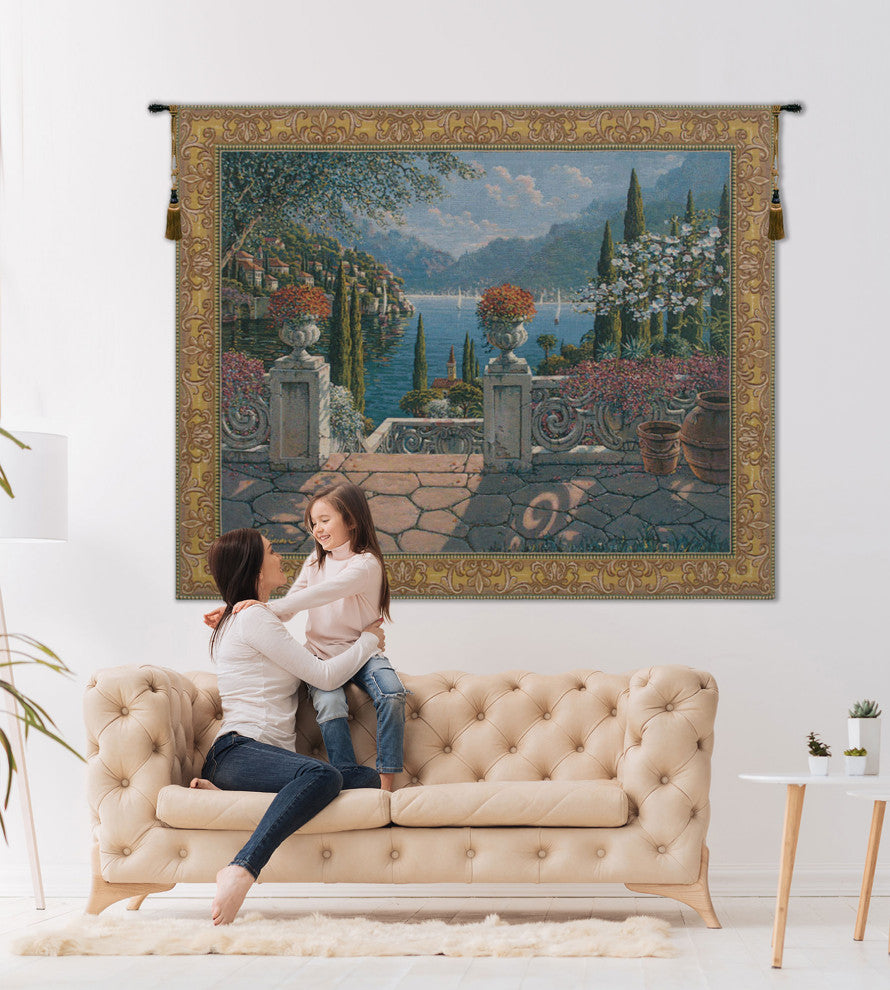 Italian Terrace Belgian Wall Tapestry