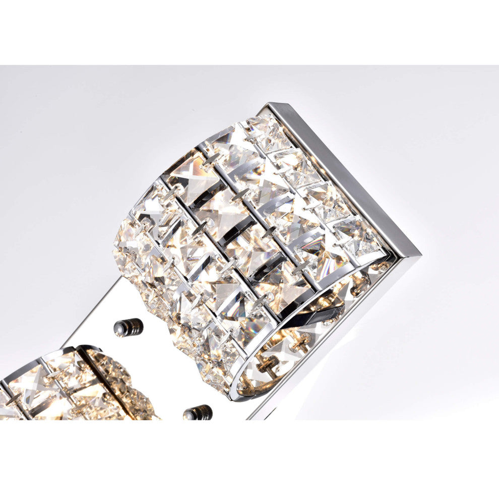 Camille 3-Light Wall Sconce With Crystal Shade