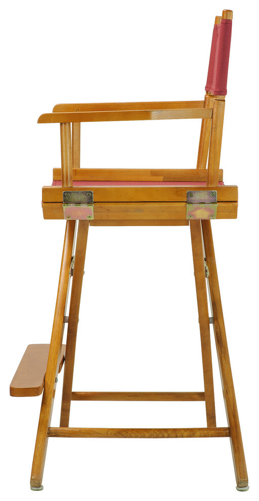 024" Director's Chair Honey Oak Frame-Burgundy Canvas