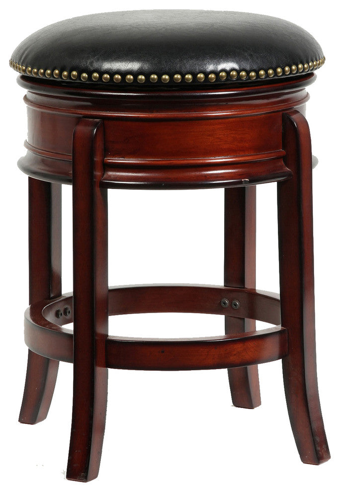 24" Hamilton Swivel Stool, Brandy