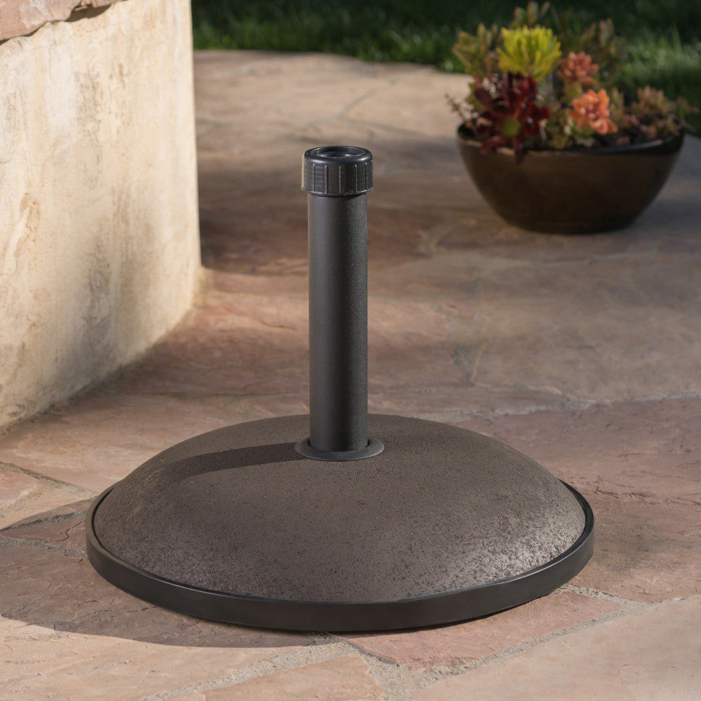 GDF Studio Tulare Outdoor 66 lbs Circular Concrete Umbrella Base