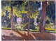 Joaquin Sorolla Y Bastida Gardens of La Granja Premium Canvas Print