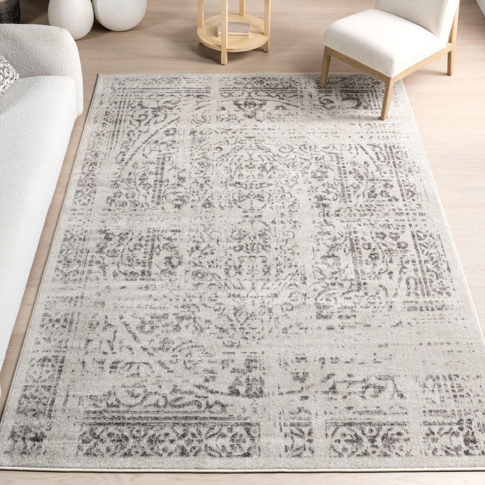 Nuloom Ring Around The Rosette Area Rug, Grey 5'x8'