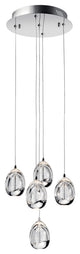 Lavinia 5-Light LED Pendant, Chrome