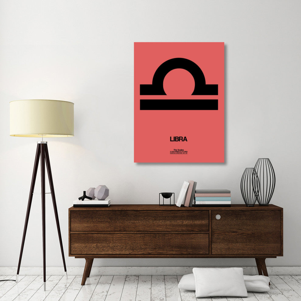 "Libra Zodiac Sign Black" Fine Art Print
