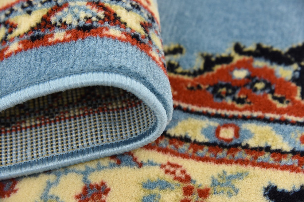 Unique Loom Light Blue Washington Reza 5' 0 x 8' 0 Area Rug