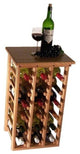 18 Bottle Floor Model Wine Rack, Oak