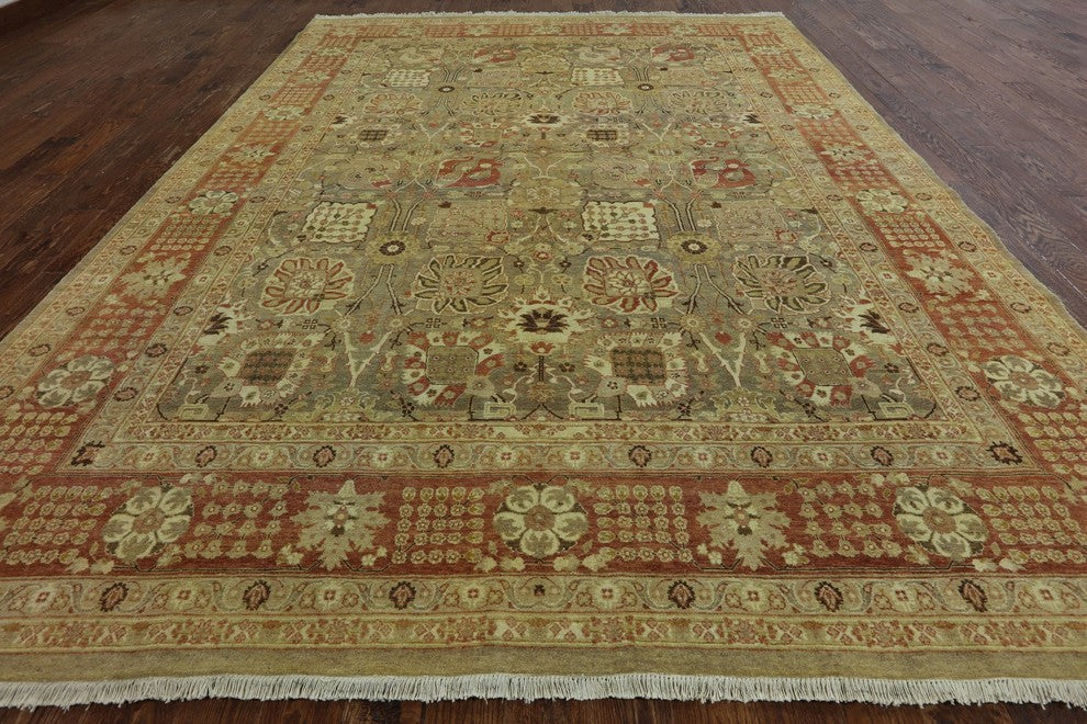 9'x12' Peshawar Oriental Handmade Area Rug, W2265
