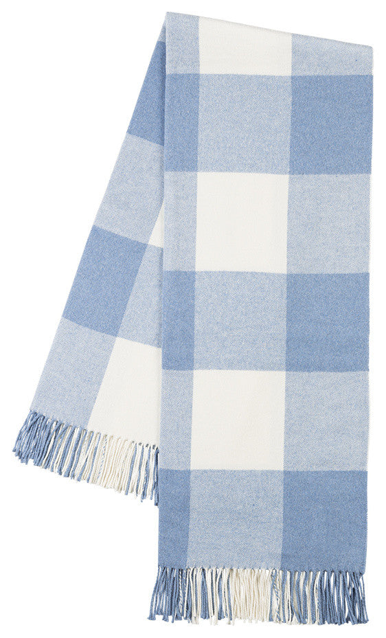 Buffalo Check Throw, Denim