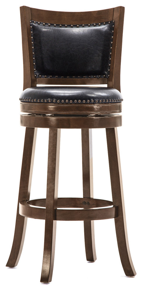 Bristol Swivel Stool, 29" Bar Height Stool, Cappuccino