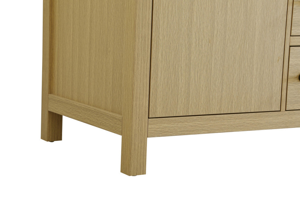 Home Living 32" Single Bathroom Vanity, Honey Brown