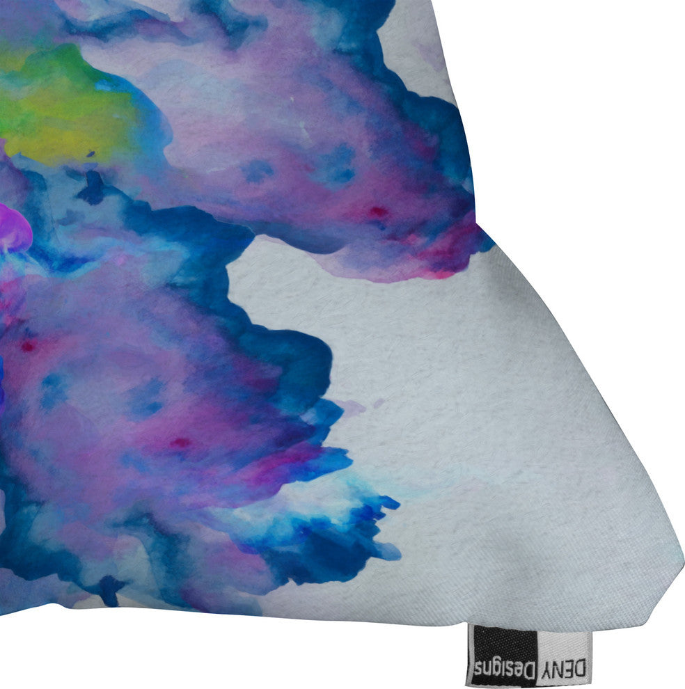 Deny Designs Viviana Gonzalez Watercolor Love 2 Outdoor Throw Pillow