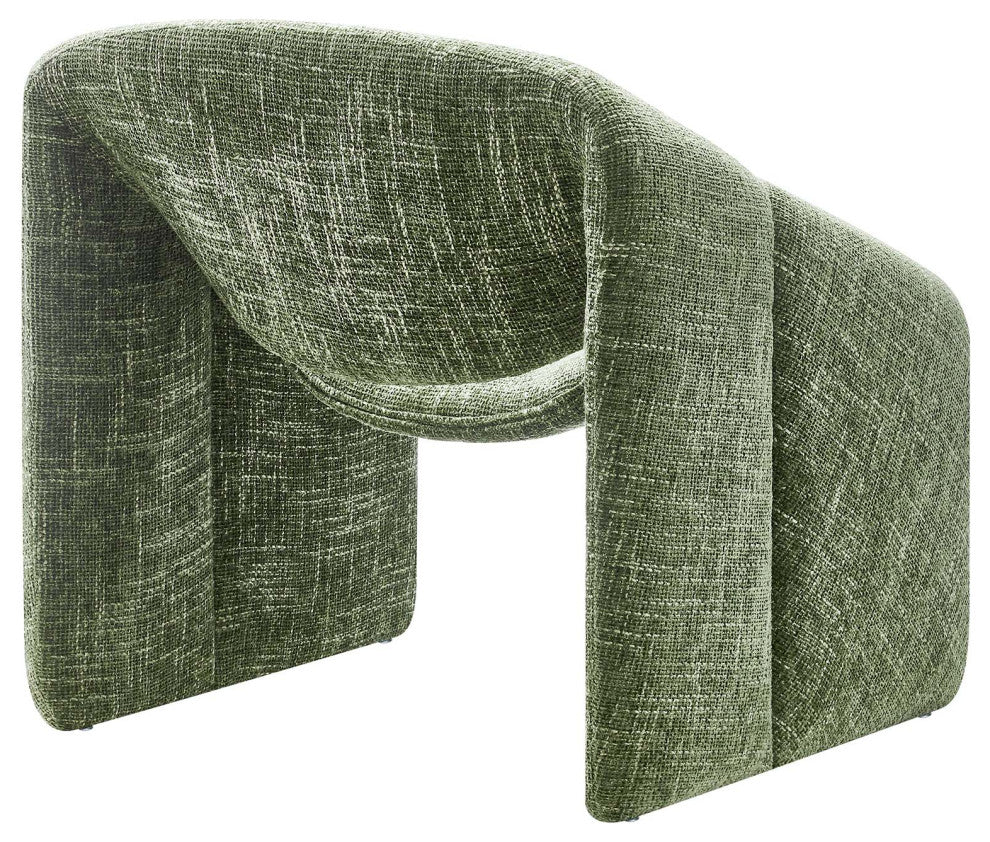 Vivi Chenille Upholstered Accent Chair - Basil