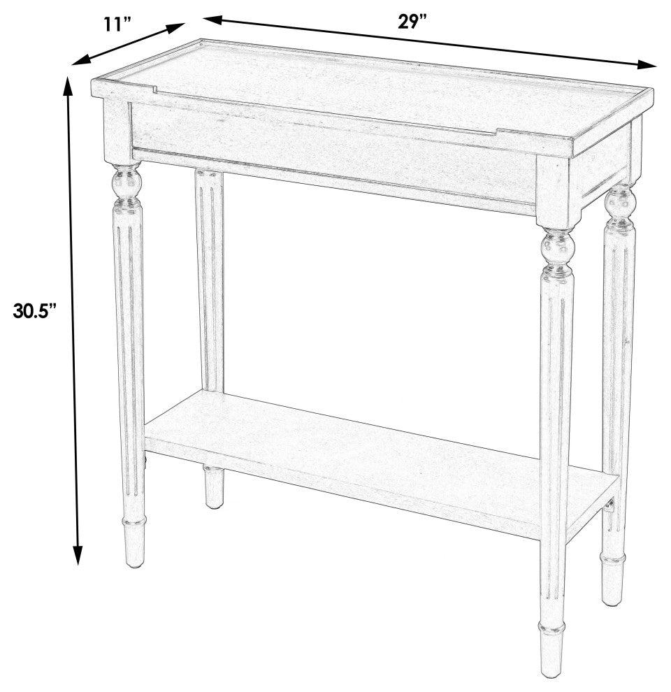 Aubrey Console Table, Black