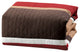 7p Pinsonic Quilted Trellis Striped Pleated Comforter Set, Burgundy, California