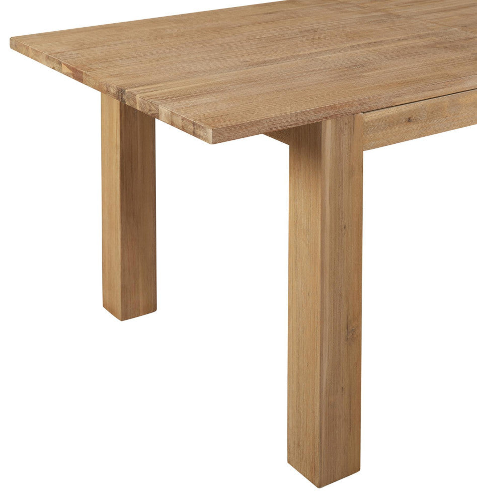 Bedford KD Butterfly Dining Table w/ 20" Ext, Brushed Smoke