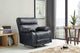 Clarke Rocker Recliner, Black/Faux Leather