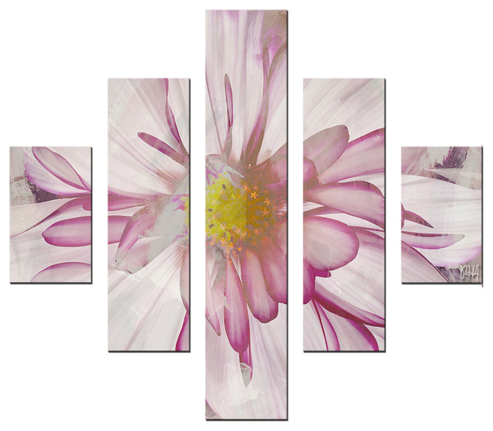 Painted Petals XXVII Canvas Wall Art, 2-Piece Set, 40"x30"