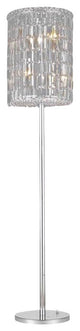Elegant Maxim Floor Lamp, Chrome Finish With Royal Cut Crystal