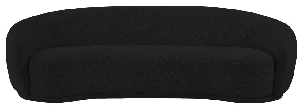 Hyde Boucle Fabric Upholstered, Black, Sofa