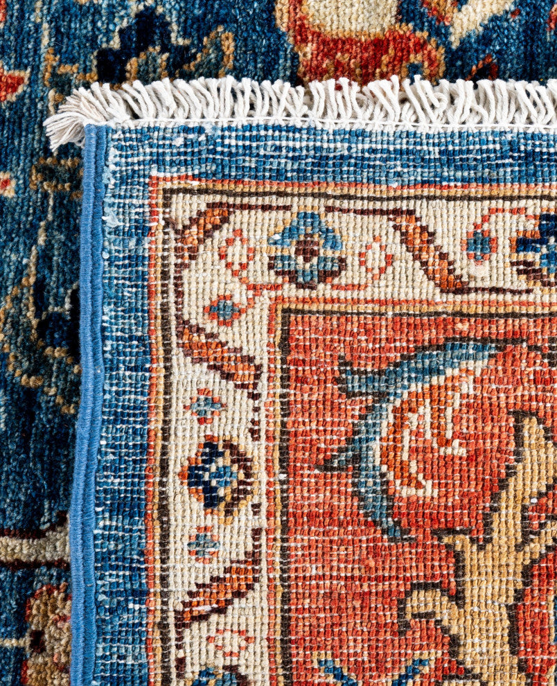 Serapi One-of-a-Kind Hand-Knotted Area Rug Light Blue, 7'11" x 9'10"