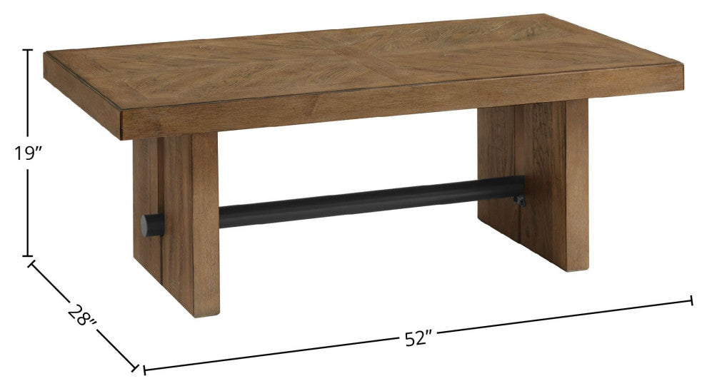 Landmark Cocktail Table, Weathered Oak