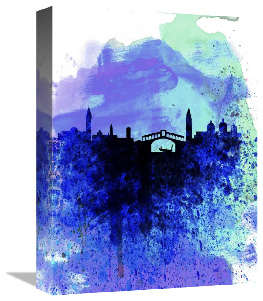 "Venice Watercolor Skyline" Fine Art Print