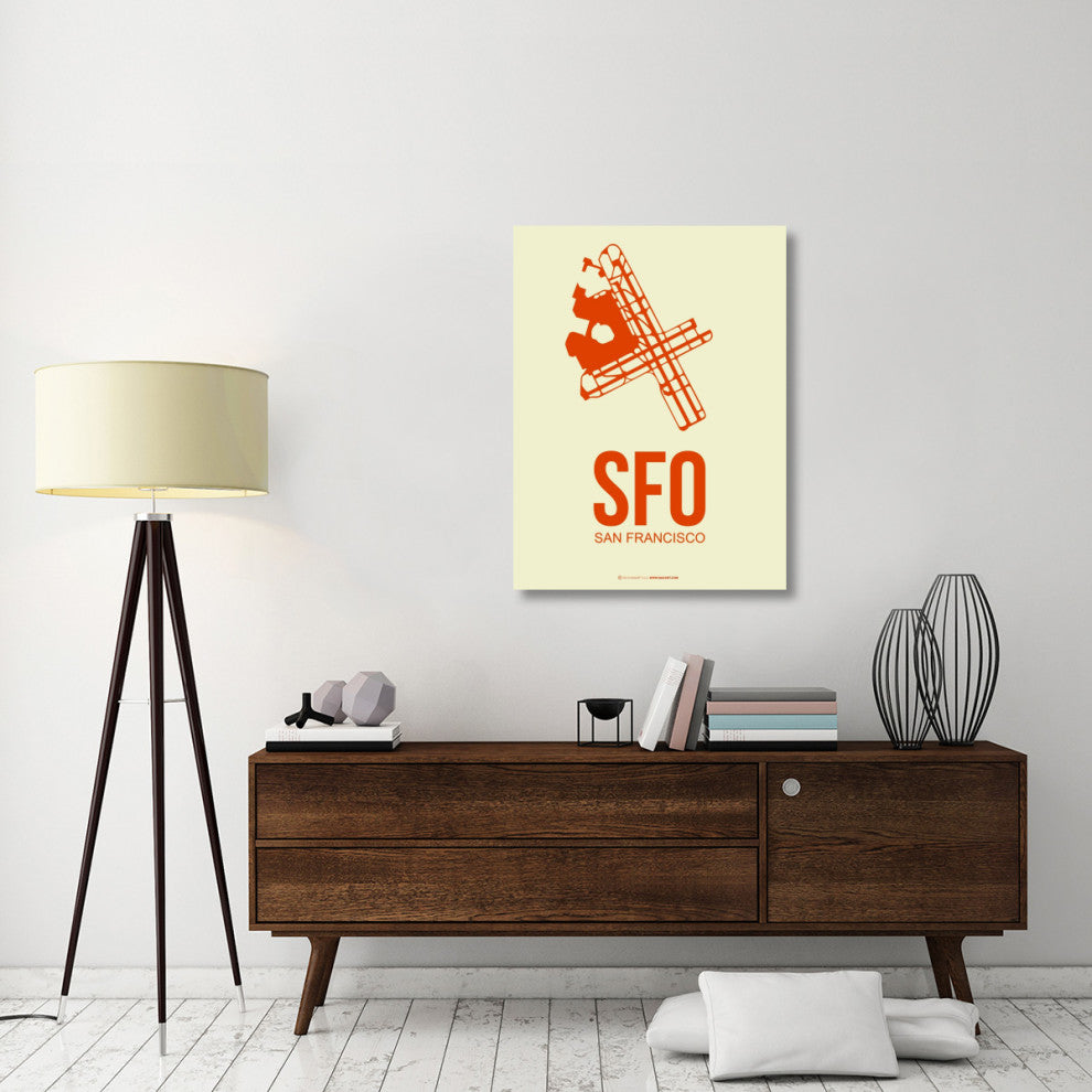 "SFO San Francisco Poster 1" Fine Art Print
