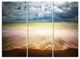 "Exotic Beach on Cloudy Summer Day" Metal Wall Art, 3 Panels, 36"x28"