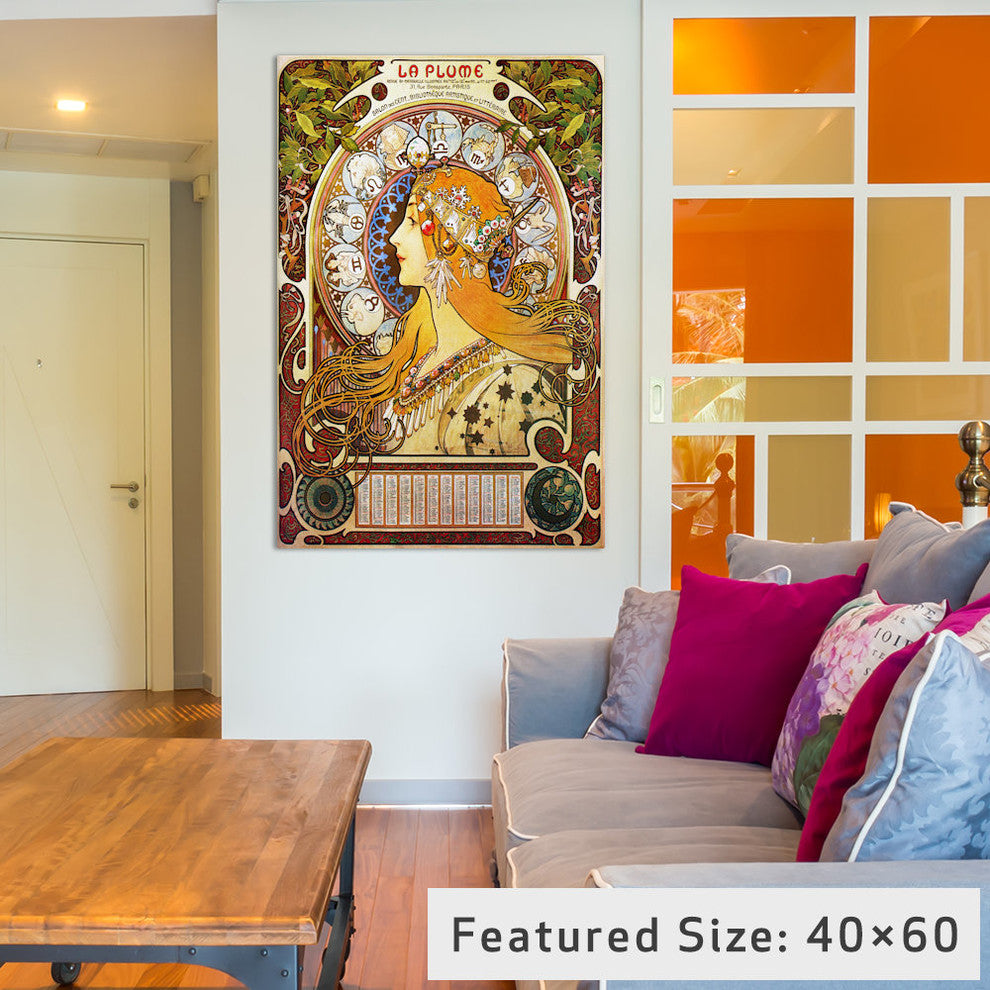 "Zodiac, 1896" Wrapped Canvas Art Print, 26x18x1.5