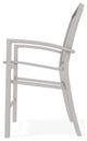 Kendall Sling Balcony Height Stackable Outdoor Stool, Harbor/Warm Gray