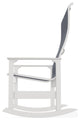 Leeward Sling Outdoor Supreme Rocker, Augustine Denim/Snow