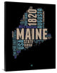 "Maine Word Cloud 1" Fine Art Print