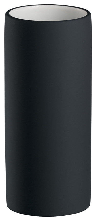 Black Non Slip Porcelain Pur Bathroom Accessories, Tumbler