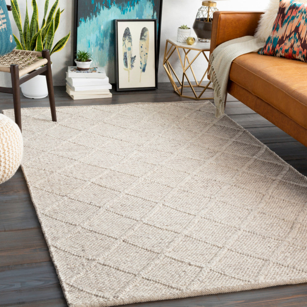 Surya Napels NPL-2300 Texture Area Rug, Camel, 8' x 10' Rectangle