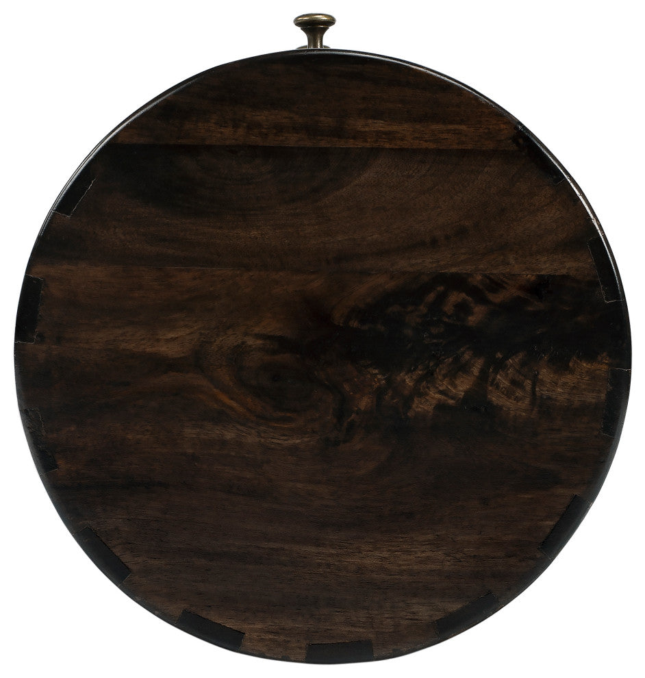 Butler Liam Wood End Table With Storage, Dark Brown