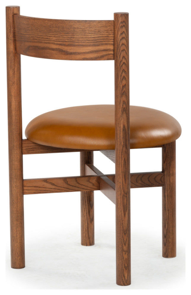Safavieh Couture Tayla Dining Chair, Walnut/Brown