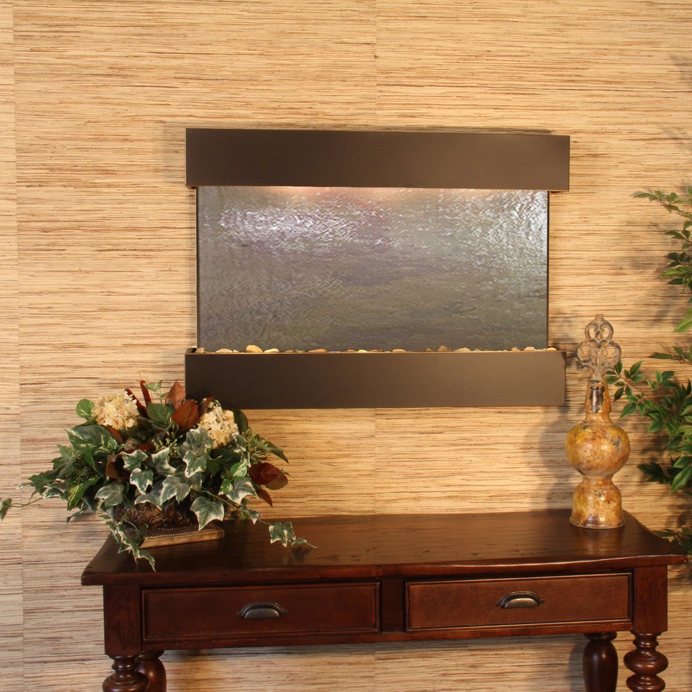 Reflection Creek Water Feature by Adagio, Multi-Color Featherstone, Blackened Co